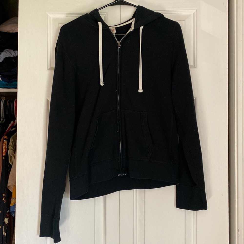 Black Zip Up Hoodie